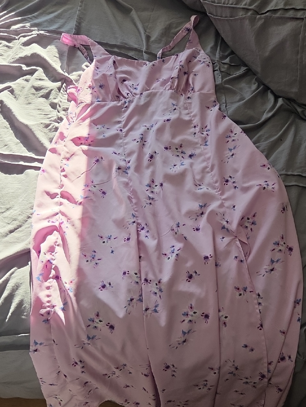 Pink Floral Slip Dress